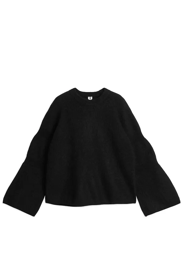Mohair Blend Jumper - Black
