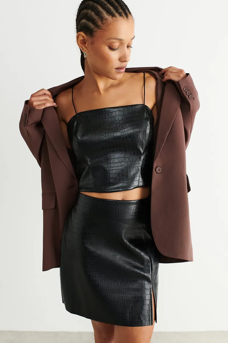 Mollie pu skirt