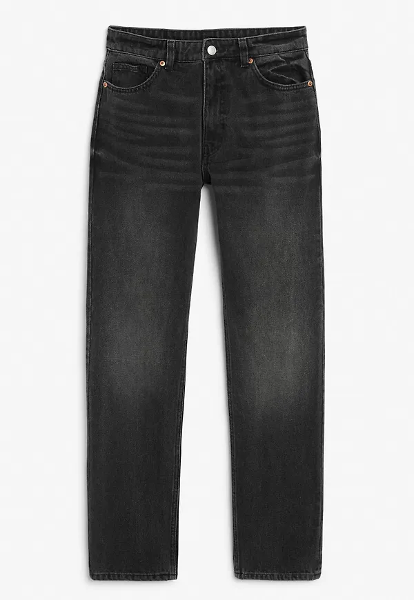 Moluna washed black jeans - Black