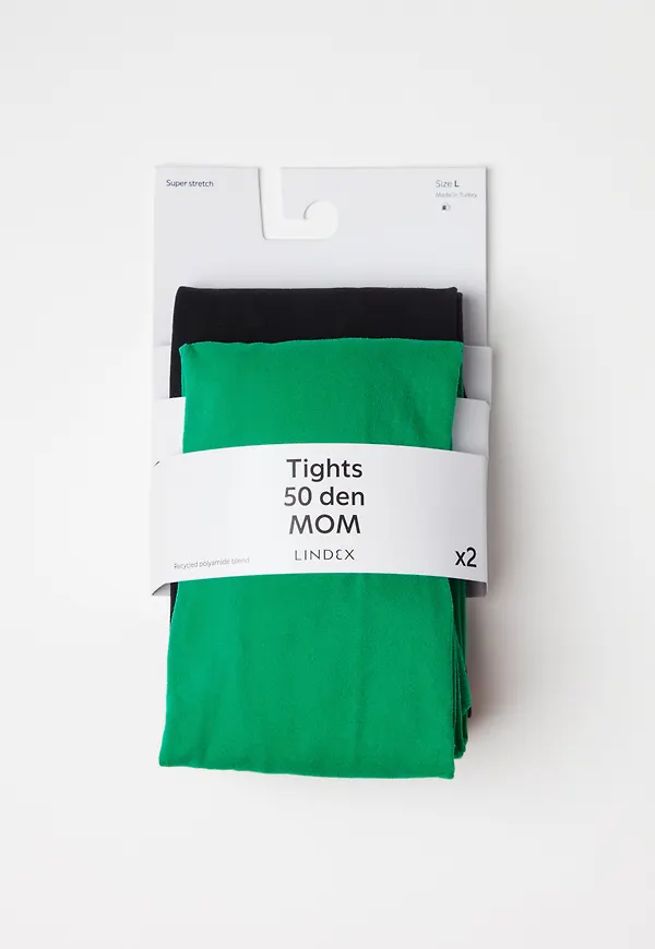 MOM 2-pack matta strumpbyxor 50 denier