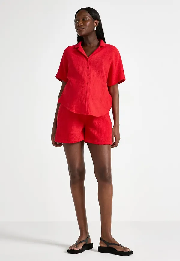 MOM krinklade shorts