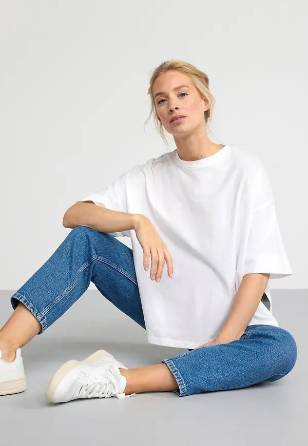 MOM STRAIGHT Nea cropped gravidjeans