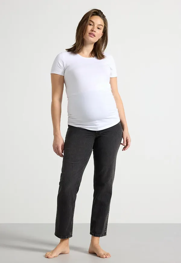 MOM STRAIGHT Nea cropped gravidjeans