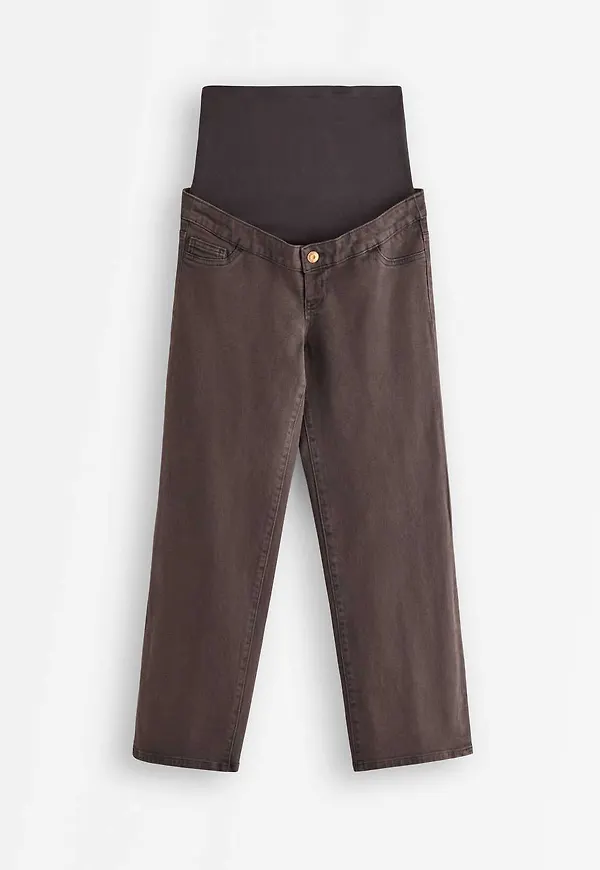 MOM WIDE Hanna croppade gravidjeans