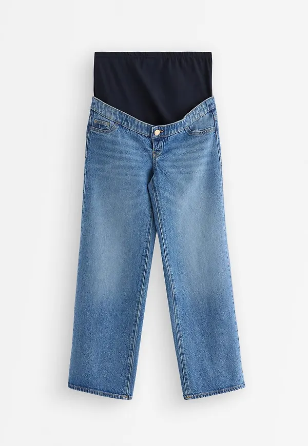 MOM WIDE Hanna croppade gravidjeans