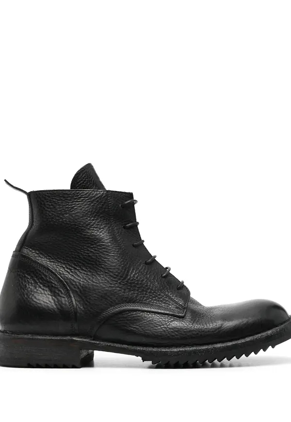 Moma ankelboots i läder - Brun