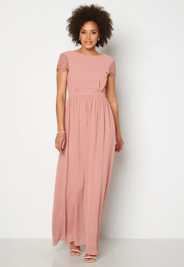 Moments New York Camellia Chiffon Gown Dark old rose 36