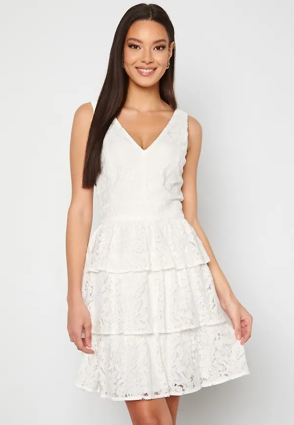 Moments New York Lemonie Lace Dress White 42