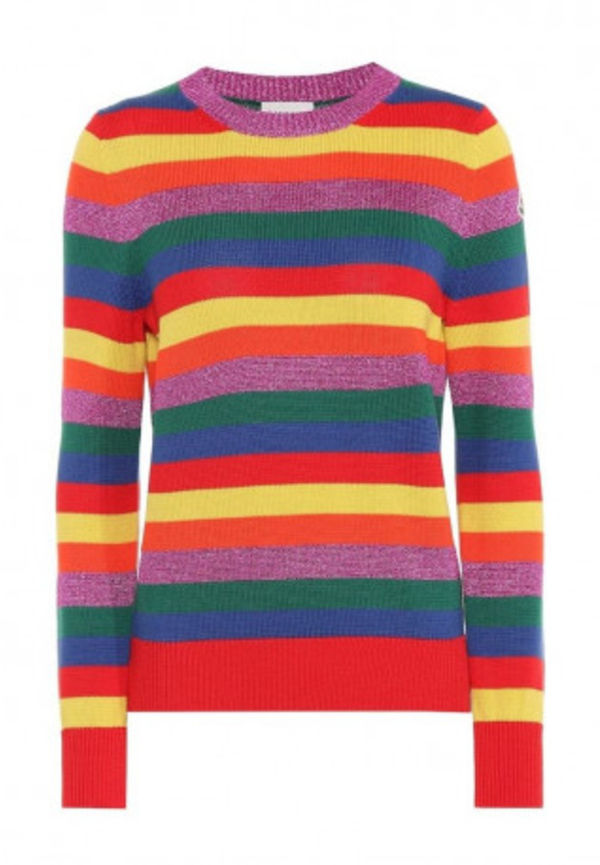 Moncler - Stickade tröjor & koftor - Röd - Dam - Storlek: L