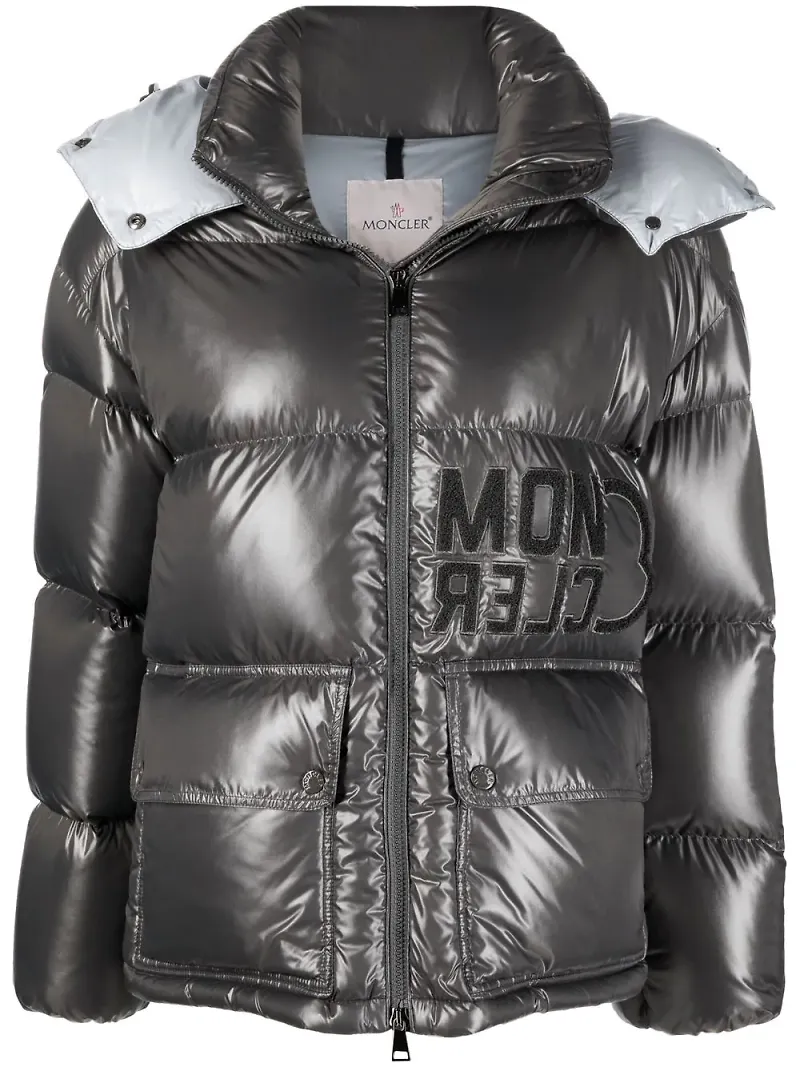 Moncler Abbaye vadderad jacka - Grå