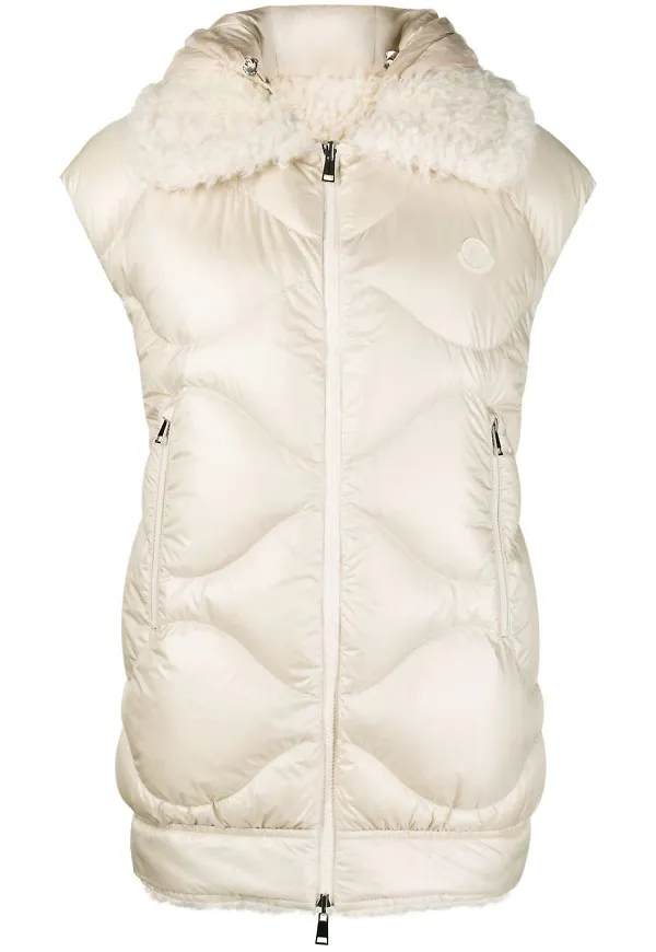 Moncler Achard vändbar vadderad väst - Neutral