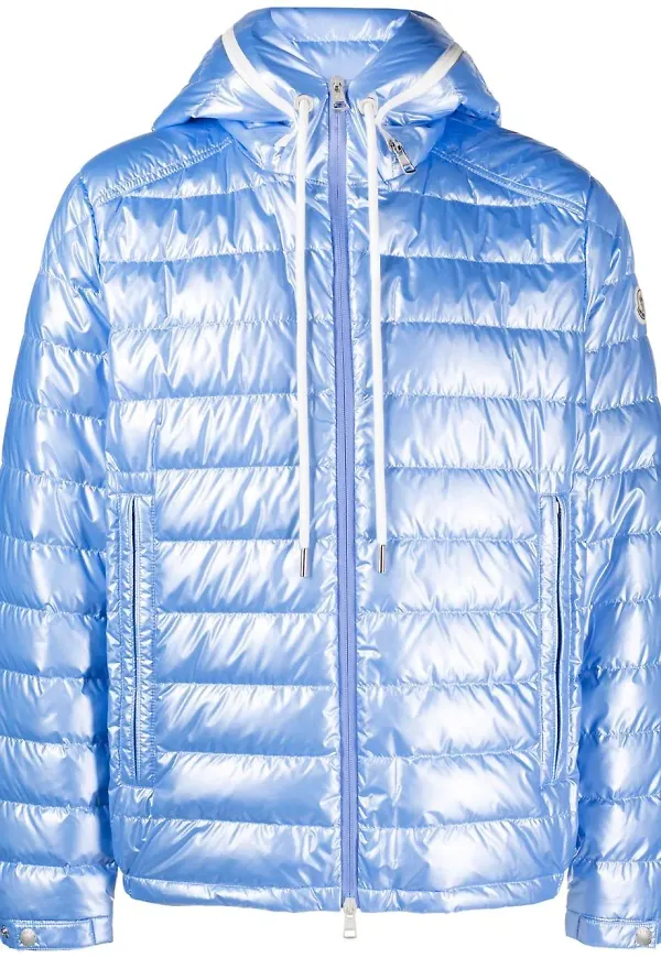 Moncler Akinari dunjacka med huva - Blå