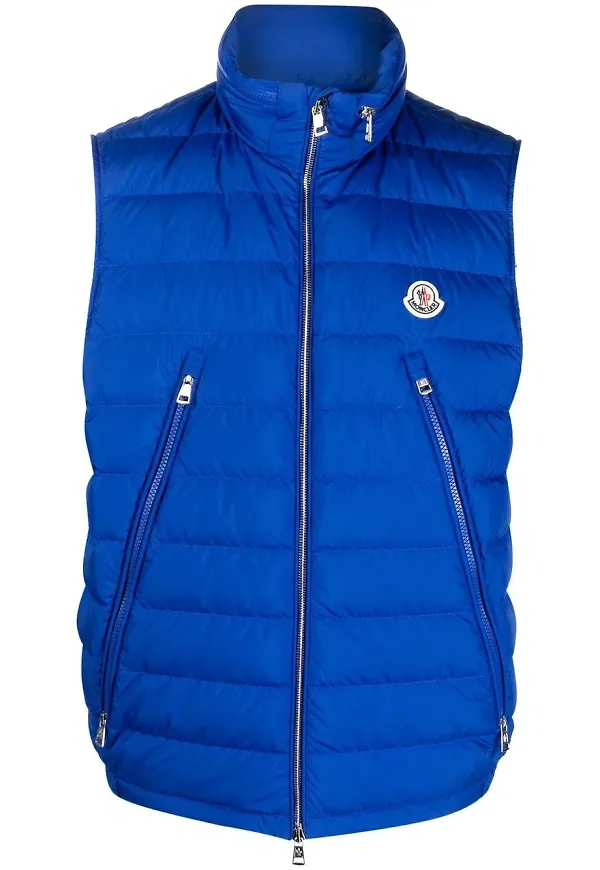 Moncler Albyt vadderad väst - Blå