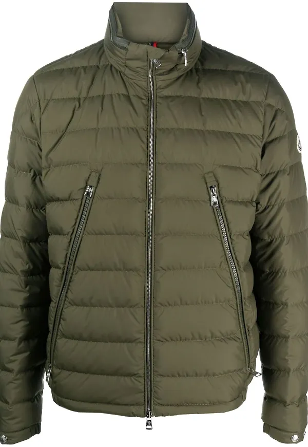 Moncler Alfit vadderad dunjacka - Grön