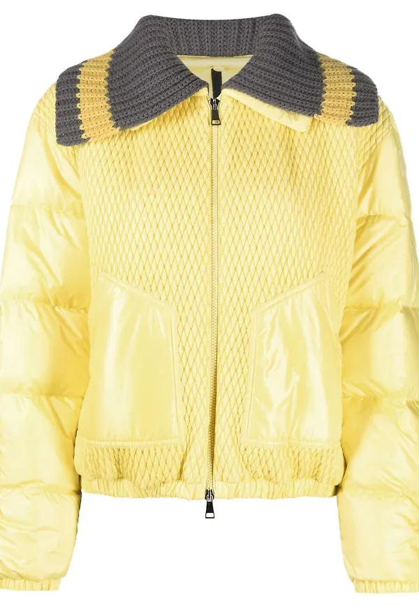 Moncler Apront kort dunjacka - Gul