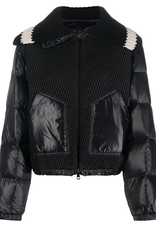 Moncler Apront kort dunjacka - Svart