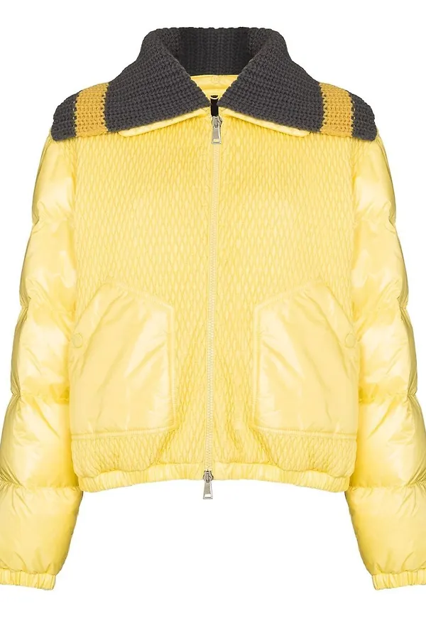 Moncler Arpont quiltad puffjacka - Gul