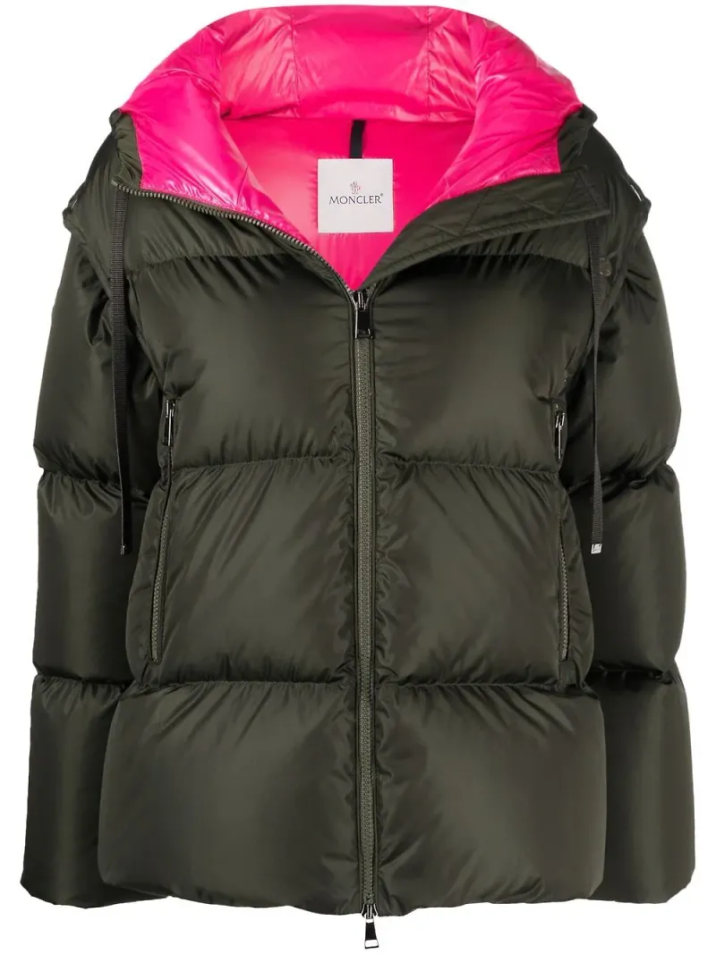 Moncler Asaret dunjacka med huva - Grön