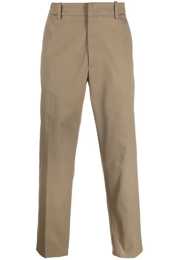 Moncler avsmalnande chinos - Brun