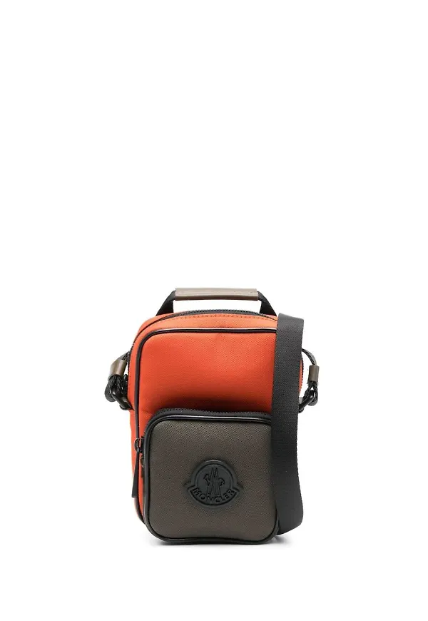 Moncler axelväska med färgblock - Grön