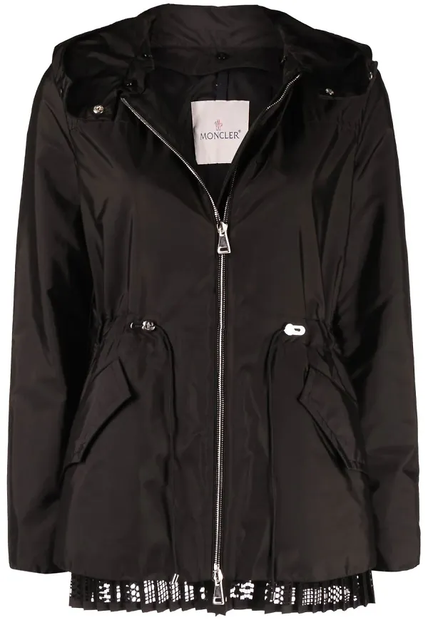 Moncler Baaba parkas med spetskant - Svart