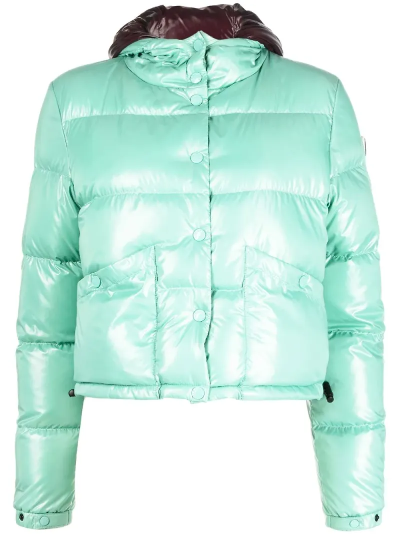 Moncler Bardanette kort vadderad jacka - Grön