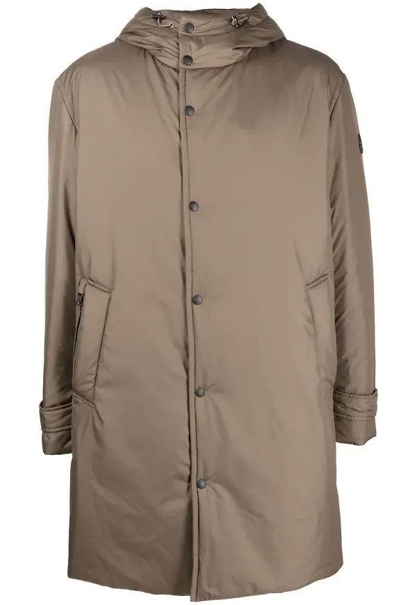 Moncler Baronnies trenchcoat med huva - Brun