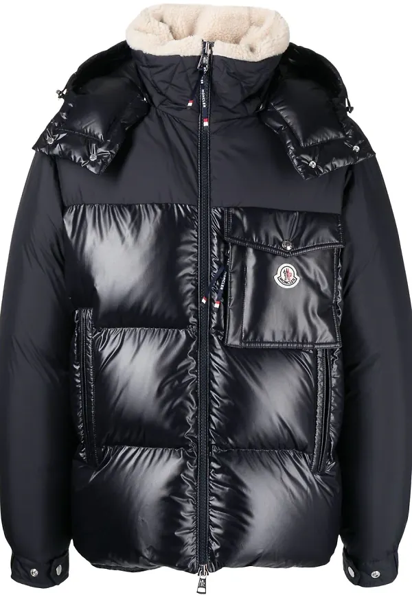 Moncler Bayuda puffjacka med huva - Blå