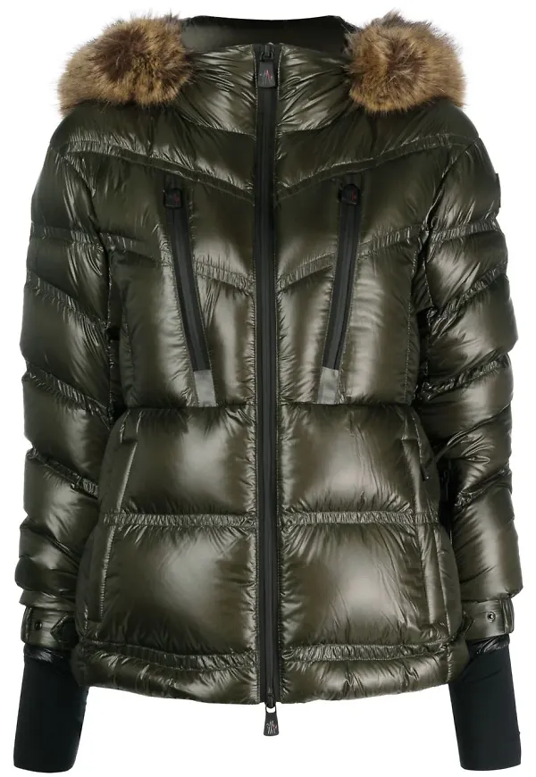 Moncler Bernin vadderad dunjacka - Grön