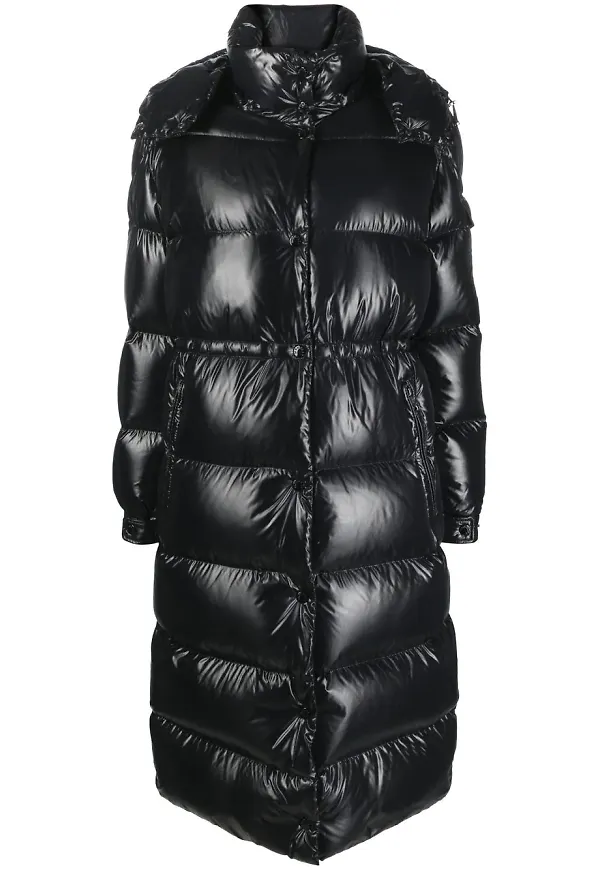 Moncler Cavettaz quiltad puffkappa - Svart