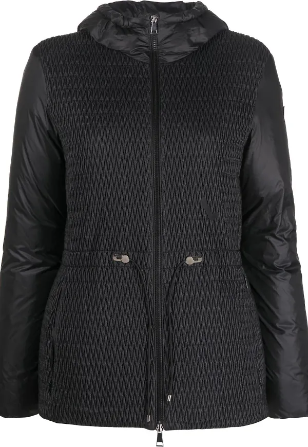 Moncler Cestrede dunjacka med huva - Svart