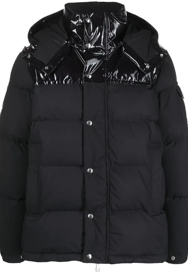 Moncler Chardon puffjacka med huva - Blå