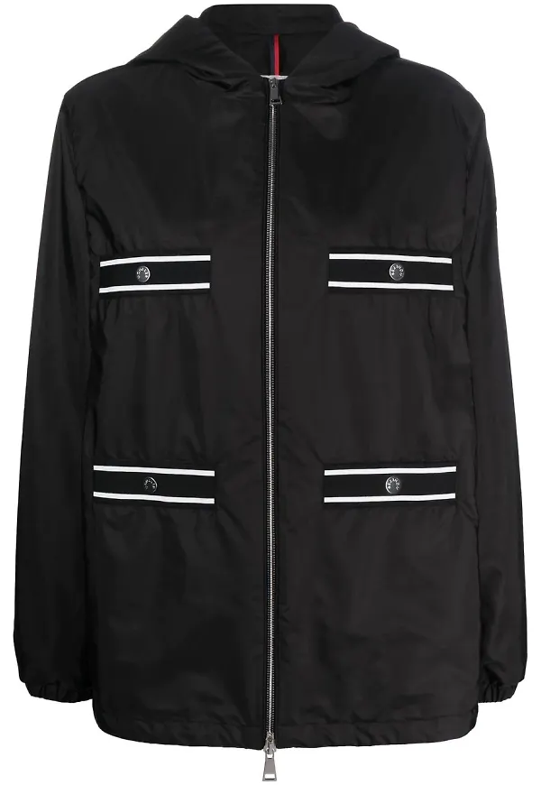 Moncler Chatel puffjacka med huva - Svart