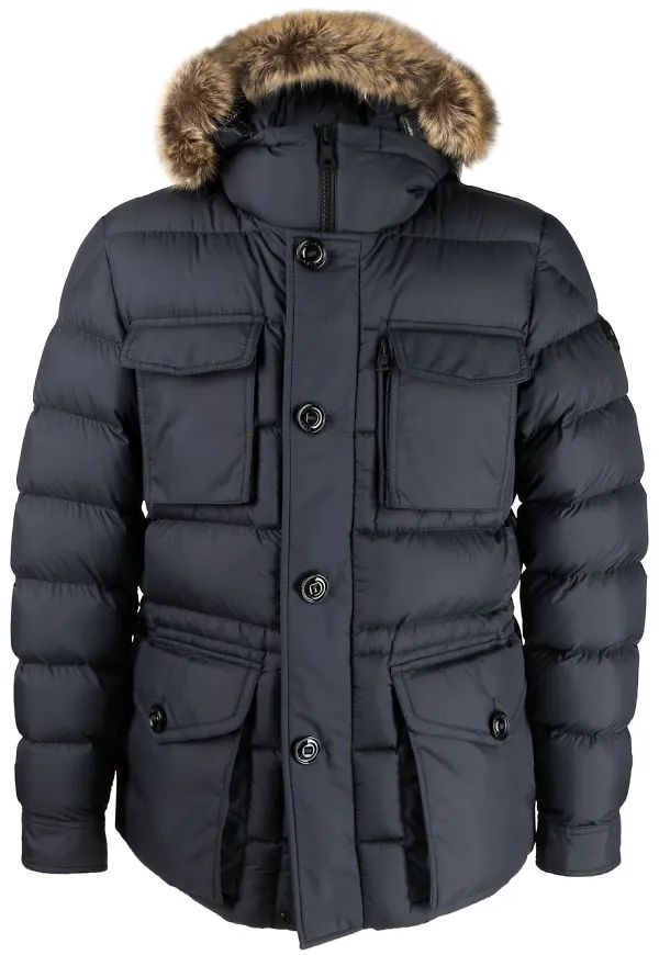 Moncler Chevreuse quiltad vadderad jacka - Blå