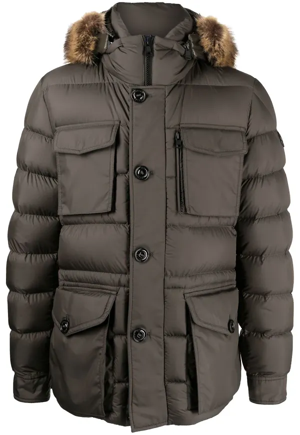 Moncler Chevreuse vadderad jacka - Grön