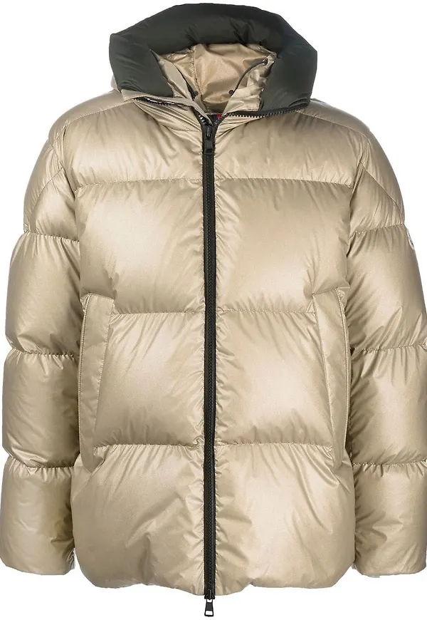 Moncler Damavand dunjacka med huva - Guldfärgad