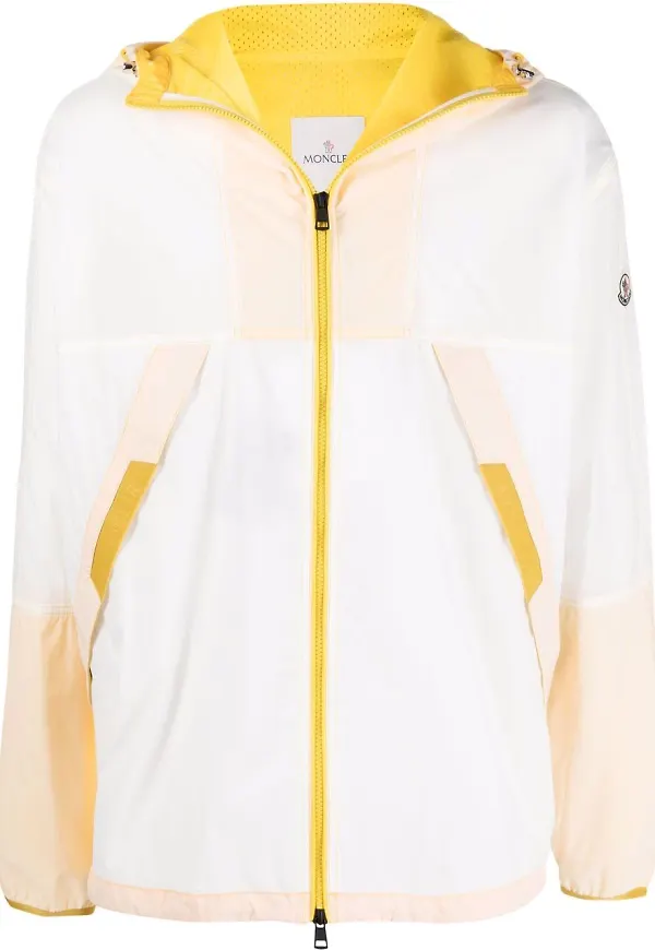 Moncler Doi regnkappa med huva - Vit
