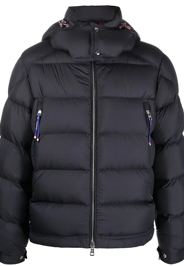 Moncler dunjacka med huva - Grå