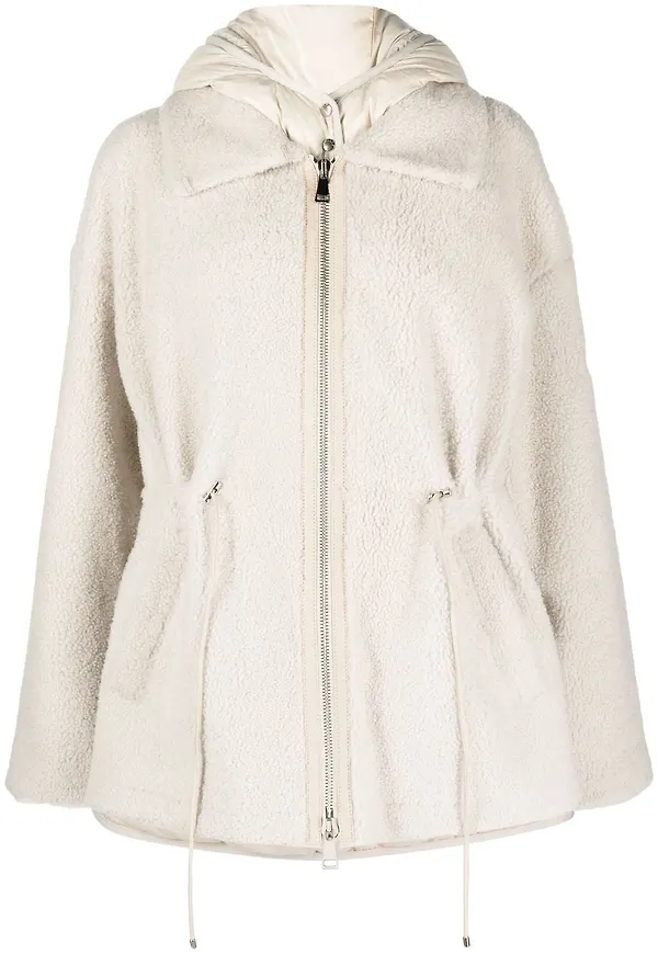 Moncler dunjacka med huva - Neutral