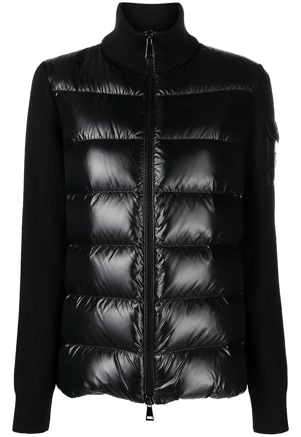 Moncler dunjacka med panel - Svart