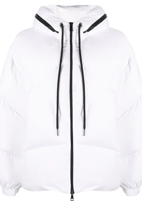 Moncler Estom puffjacka med dunfoder - Vit