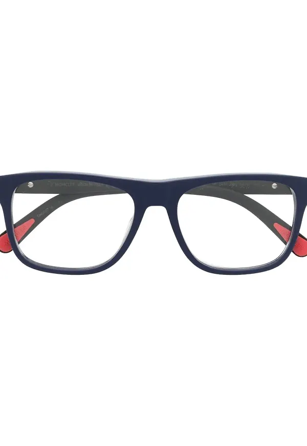 Moncler Eyewear optiska rektangulära glasögon - Svart