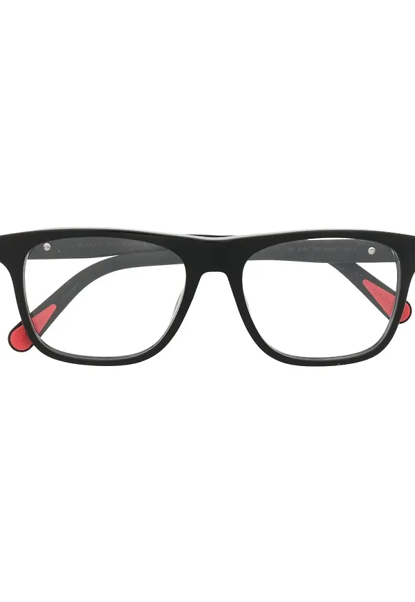 Moncler Eyewear optiska rektangulära glasögon - Svart