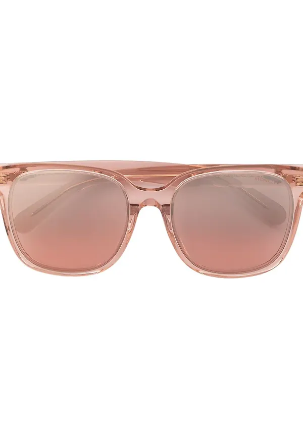 Moncler Eyewear rektangulära solglasögon - Rosa