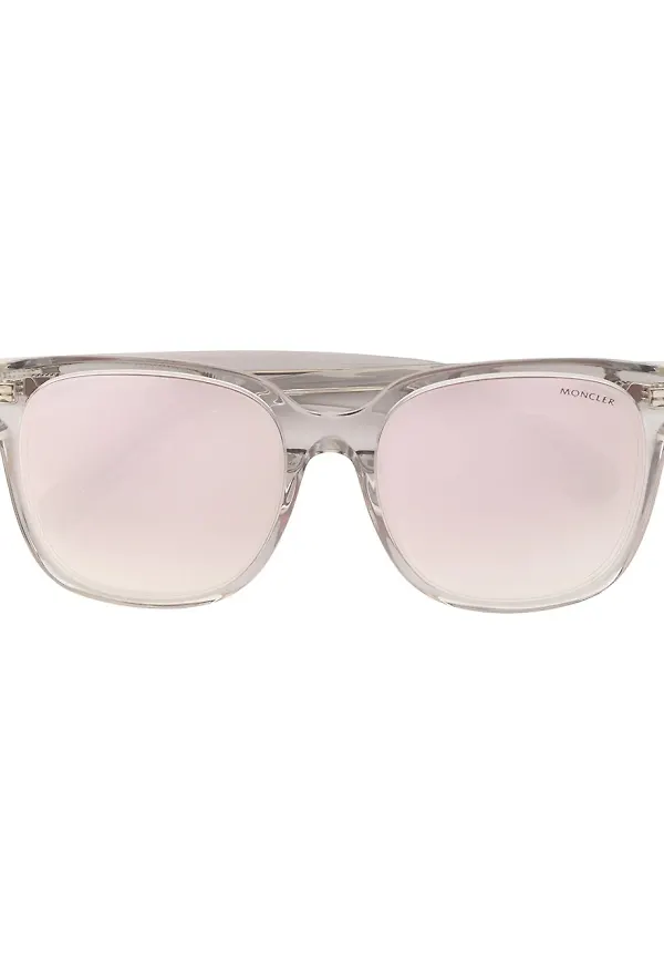 Moncler Eyewear rektangulära solglasögon - Silverfärgad