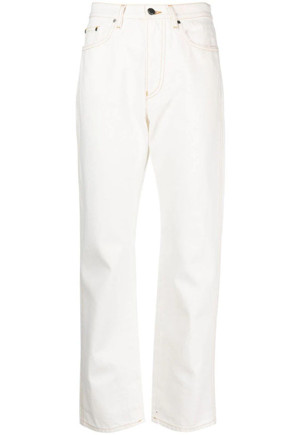 Moncler flare-jeans med hög midja - Vit