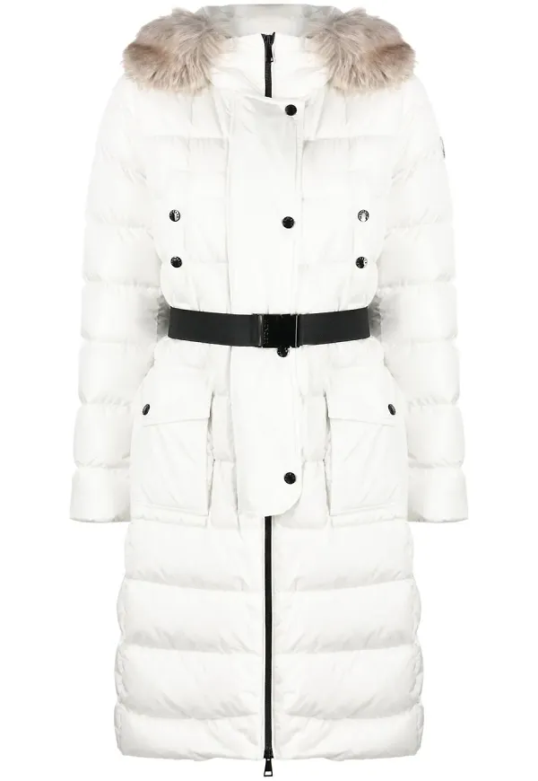Moncler Floe lång dunkappa - Neutral
