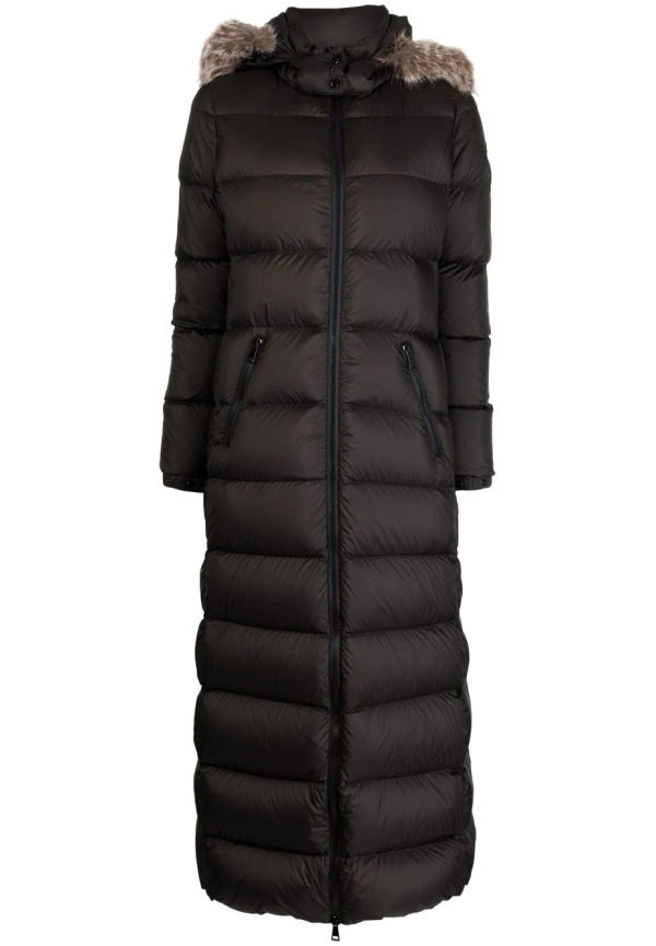 Moncler Fudson lång puffkappa - Svart