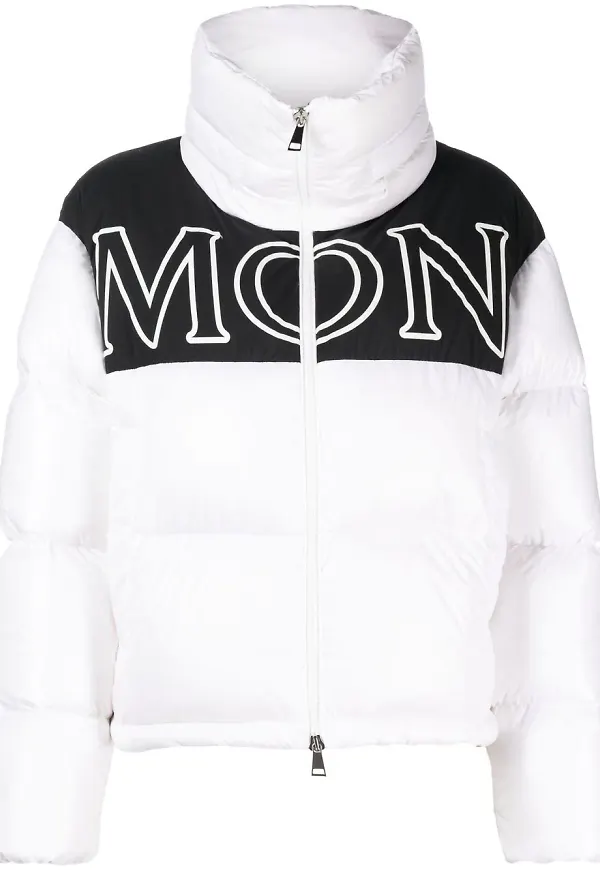 Moncler Gers tvåfärgad puffjacka - Vit