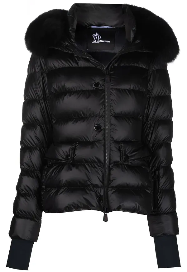 Moncler Grenoble Atena dunjacka med huva - Svart